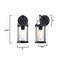Westinghouse Fixture Wall Outdoor 60W Westcott Bay Texturd, Black Clear Seeded Glass 6122500 - alternate 2
